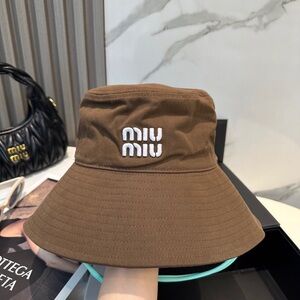 Miu Miu Brown Bucket Hat